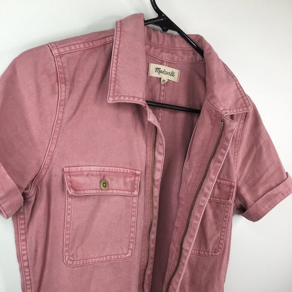 Garment-Dyed Coverall Romper - Picture 3 of 11